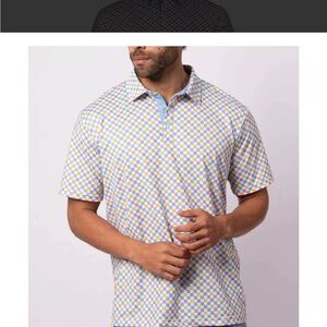 Swannies Golf Multicolor Checkered Polo Shirt
